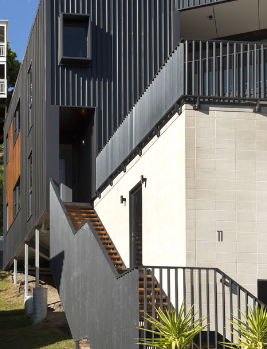 luxury home outdoor staircase in merewether, NSW